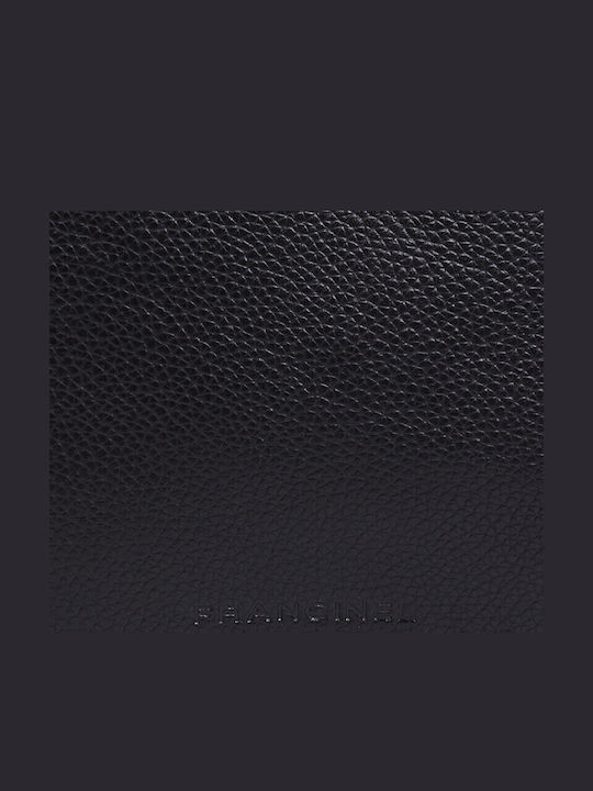 Leder Damen Schultertasche Schwarz
