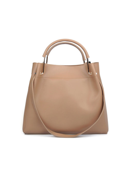 Damentasche Schultertasche Beige
