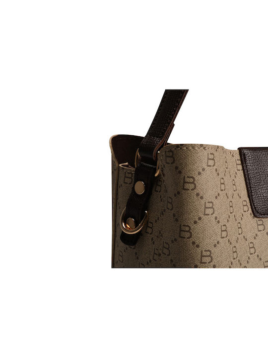 Damentasche Schultertasche Beige