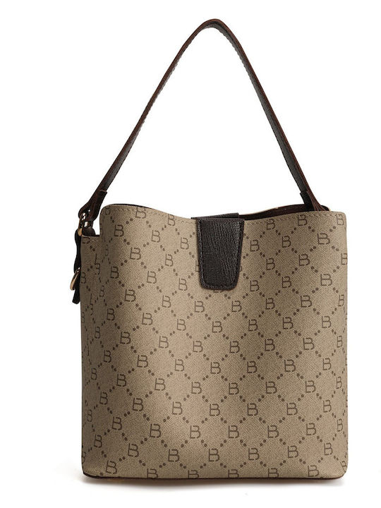Damentasche Schultertasche Beige