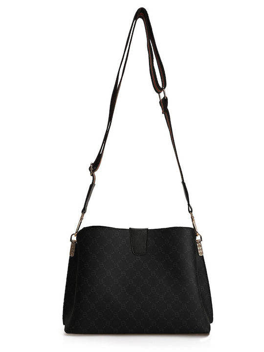 Damentasche Schultertasche Schwarz