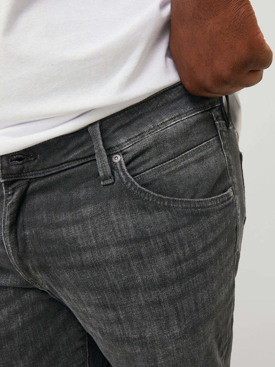 Men's Elastic Jeans Pants With Slim Fit Gray