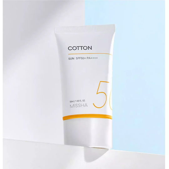 Missha All Around Safe Block Cotton Mineral Αντηλιακή Κρέμα Προσώπου SPF50 50ml