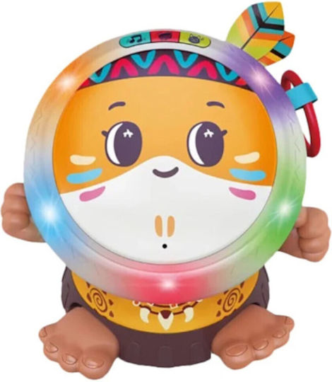 Hola Toys Musical Instrument Dancing Drum with Music and Light for 18++ Months