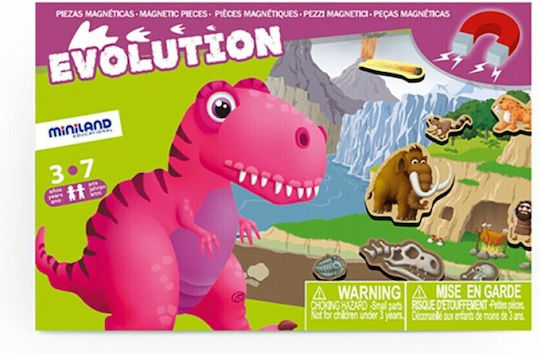 Miniland Μαγνητικό Παιχνίδι Κατασκευών On the Go Discover Evolution για Παιδιά 3+ Ετών 31972