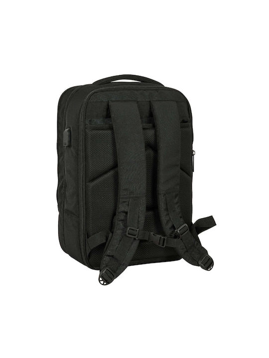 Safta Stoff Rucksack mit USB-Anschluss Schwarz