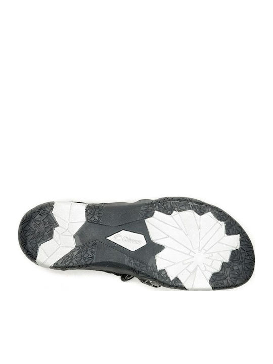 Flache Sandalen für Damen Sportlich in Schwarz Farbe