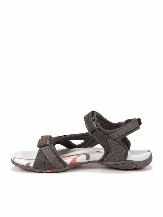 Flache Sandalen für Damen Sportlich in Gray Farbe