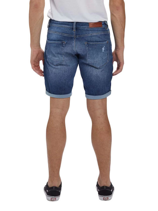 Gabba Herrenshorts Jeans Blau