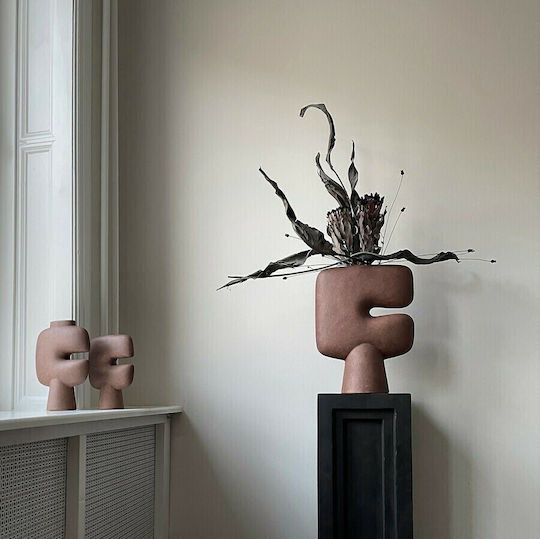 101 Copenhagen Ceramic Brown Vase 22.5x9xH30cm