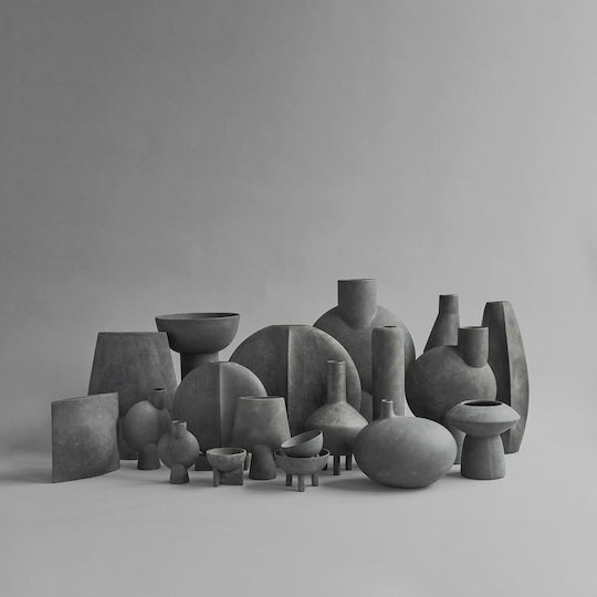 101 Copenhagen Διακοσμητικό Βάζο Κεραμικό Γκρι Φ30xΥ25cm