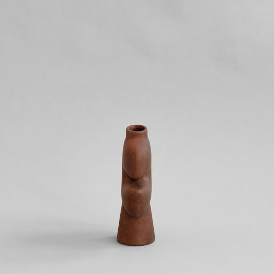 101 Copenhagen Διακοσμητικό Βάζο Κεραμικό Καφέ 22.5x9xΥ30cm