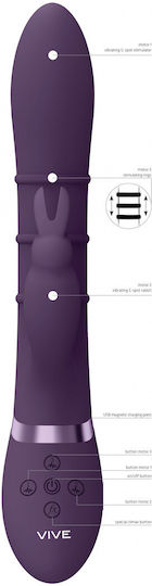 Vive Vibrator G-Spot 24cm Purple
