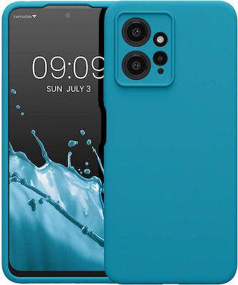 KWmobile Rubberized Silicone Back Cover Blue (Redmi Note 12 4G)