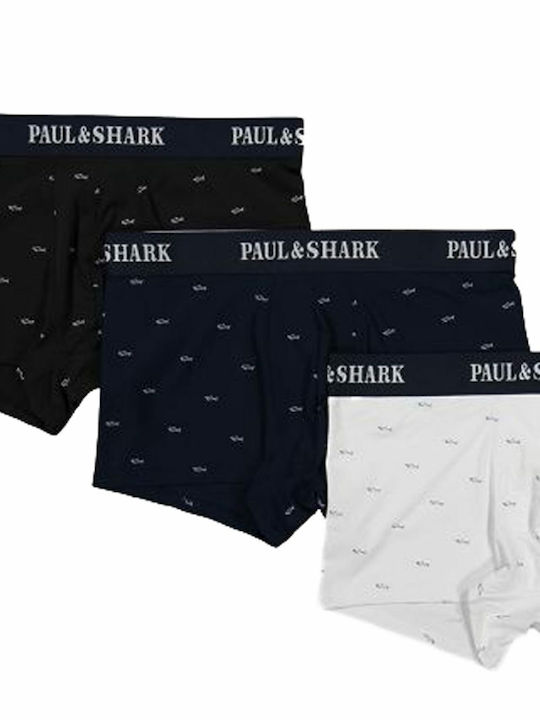 Paul & Shark Herren Boxershorts Mehrfarbig 3Packung