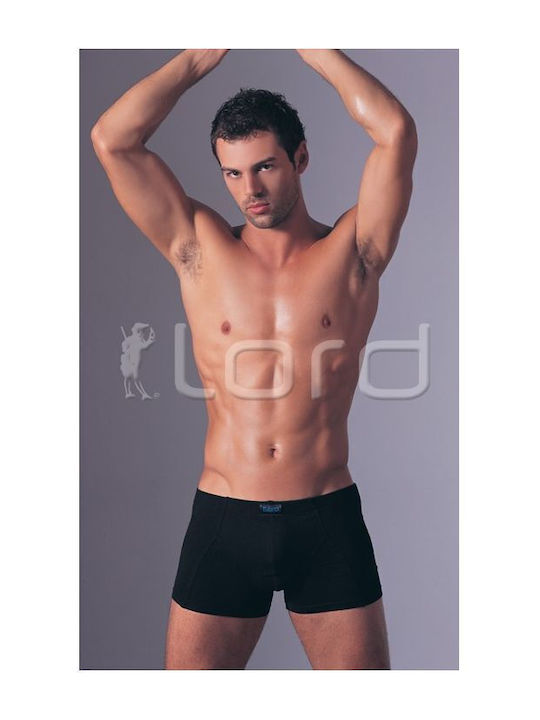 Lord Herren Boxershorts Schwarz mit Mustern 1Packung