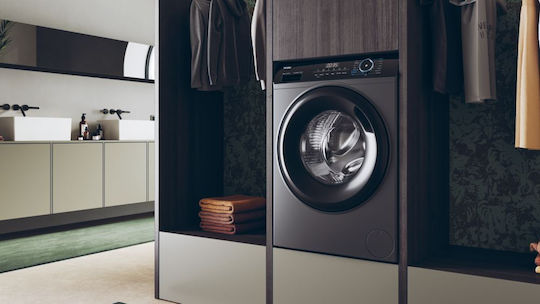 Haier Πλυντήριο Ρούχων 9kg 1400 Στροφών Γκρι HW90-B14939S8-S