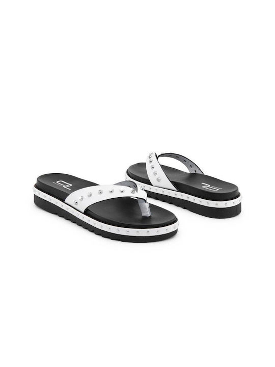 Ana Lublin Men's Flip Flops White