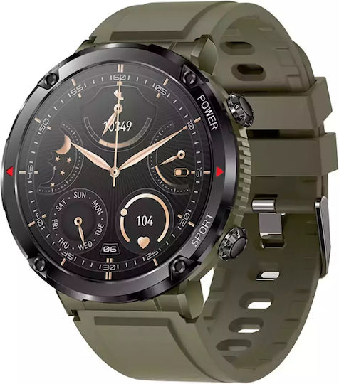 DAS.4 ST30 Smartwatch mit Pulsmesser (Grün)