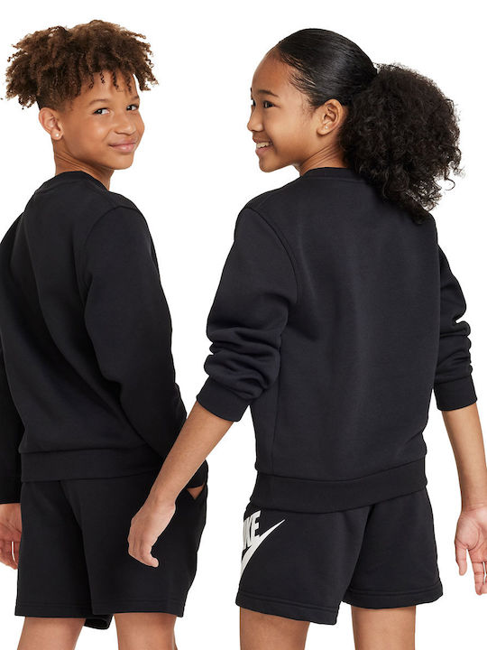Nike Fleece Kinder Sweatshirt mit Kapuze Schwarz