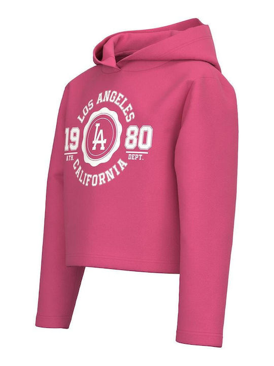 Name It Kids Sweatshirt with Hood Fuchsia