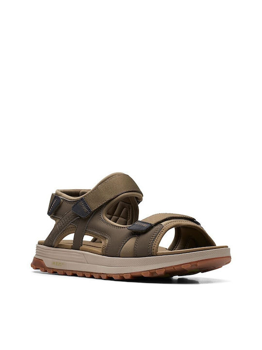 Clarks ATL Trek Sun Olive Herrensandalen in Grün Farbe