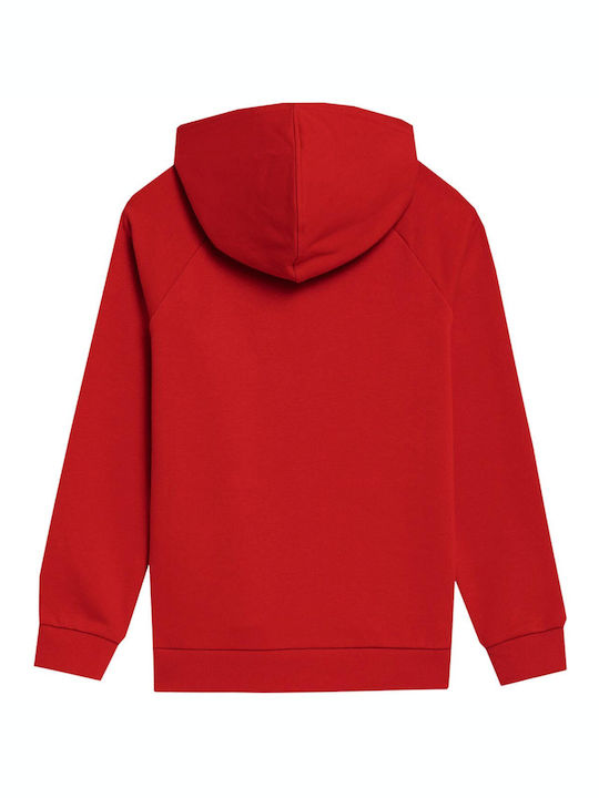 4F Kids Sweatshirt with Hood and Pockets Red