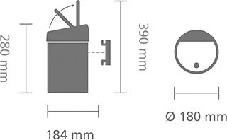 Brabantia Inox Καλαθάκι Μπάνιου 3lt Ασημί
