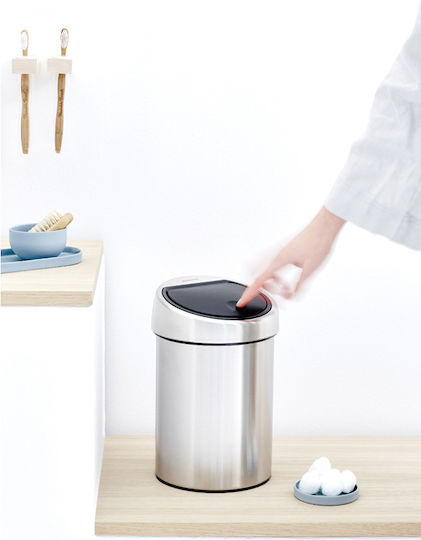 Brabantia Inox Καλαθάκι Μπάνιου 3lt Ασημί