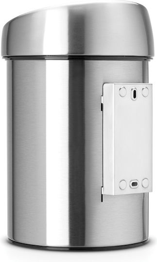 Brabantia Inox Καλαθάκι Μπάνιου 3lt Ασημί