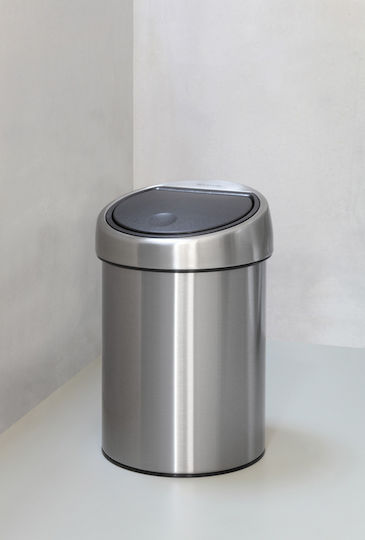 Brabantia Inox Καλαθάκι Μπάνιου 3lt Ασημί