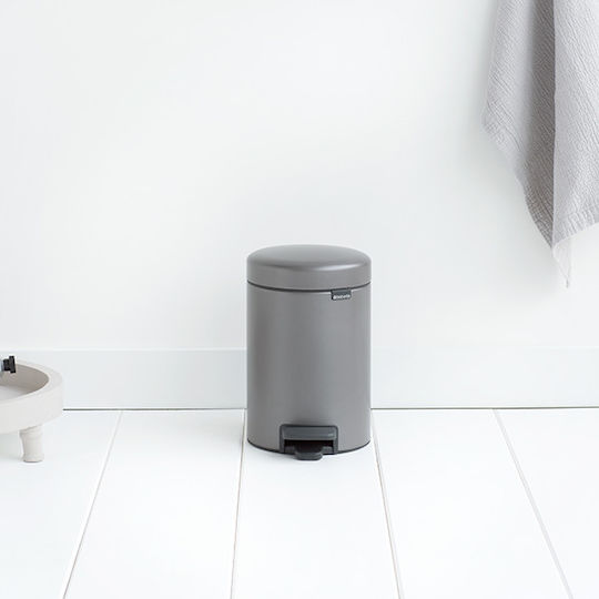 Brabantia Inox Bathroom Basket Soft Close 3lt Gray