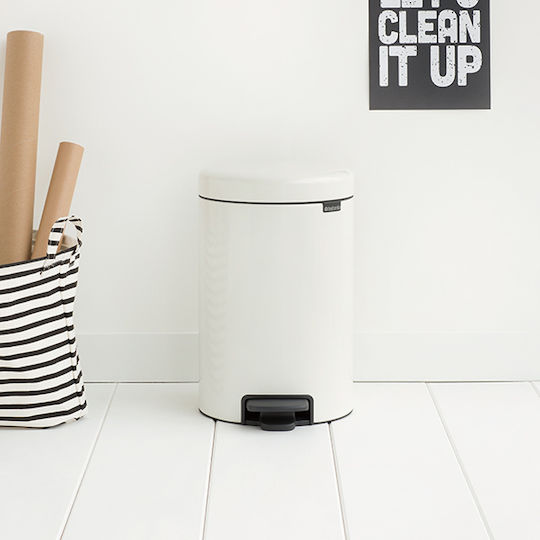 Brabantia Inox Банята на Кошче 12лт Бял