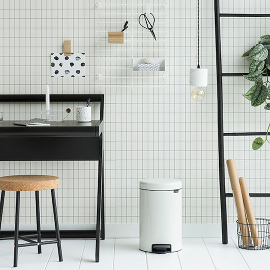 Brabantia Inox Банята на Кошче 12лт Бял