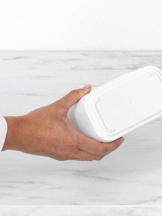 Brabantia Metallisch Badezimmer Mülleimer Weiß