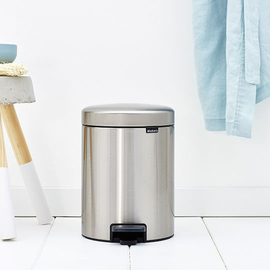 Brabantia Μεταλλικό Καλαθάκι Μπάνιου 5lt Γκρι