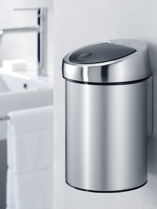 Brabantia Bin 647216 Inox Perie pentru coșul de gunoi din baie 3lt Alb