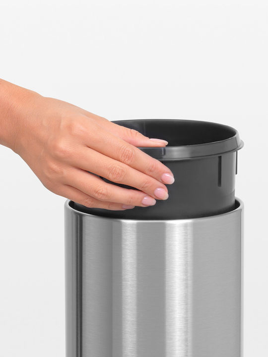 Brabantia Inox Καλαθάκι Μπάνιου 3lt Μαύρο