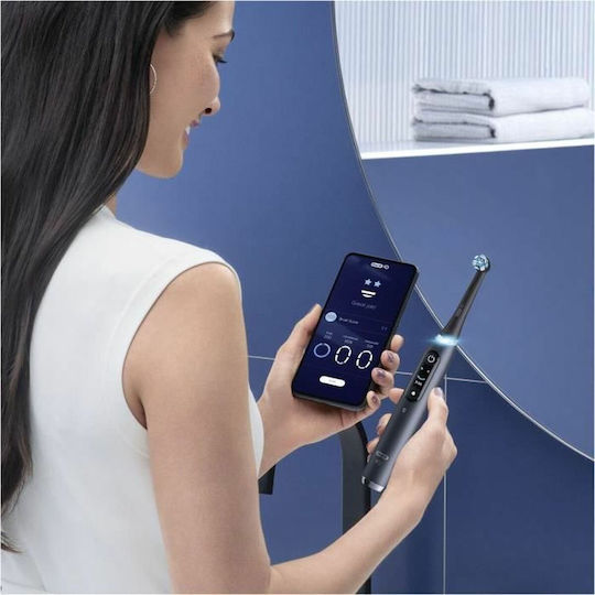 Oral-B iO Series 9 Electric Toothbrush with Timer, Pressure Sensor, and Travel Case Black