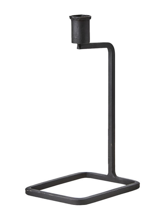 Affari Candle Holder Metal in Black Color 14x10x24cm 1pcs