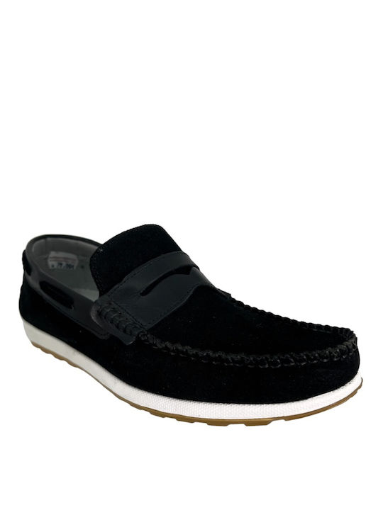 Hush Puppies Men's Leather Moccasins Black HM05006-250