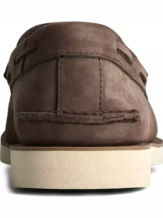 Δερμάτινα Ανδρικά Loafers σε Καφέ Χρώμα