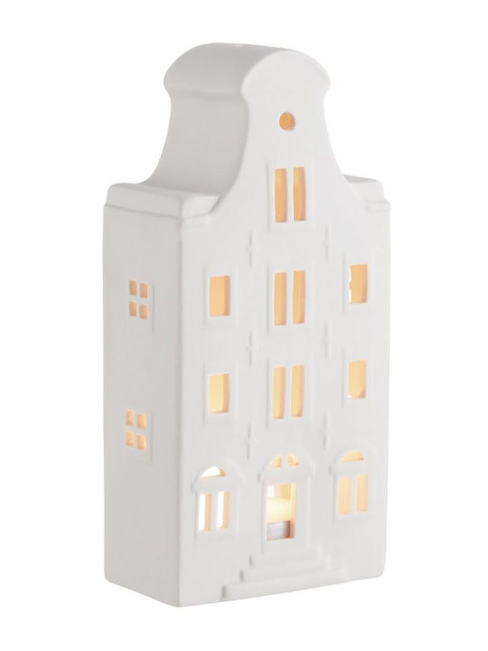 Butlers Amsterdam Кандилник за Ресо Керамика в Бял Цвят 8x5x18.5бр 1бр