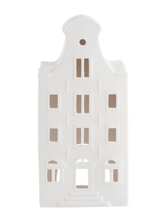 Butlers Amsterdam Кандилник за Ресо Керамика в Бял Цвят 8x5x18.5бр 1бр