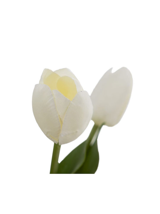 Artificial Plant in Small Pot Tulip White 1pcs