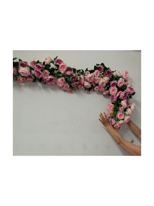 Wreath from Artificial Plants Peony 120cm 1pcs