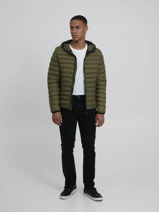 Blend Men's Winter Puffer Jacket Green