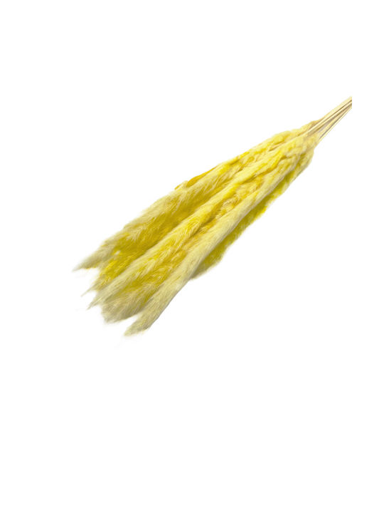 Ramură Decorativă Artificială Pampas Grass Yellow 7buc