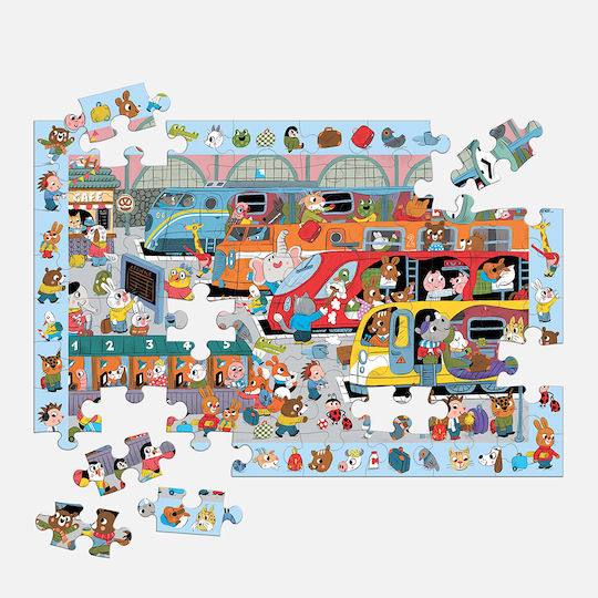 Παιδικό Puzzle All Aboard! Train Station 64pcs Mudpuppy