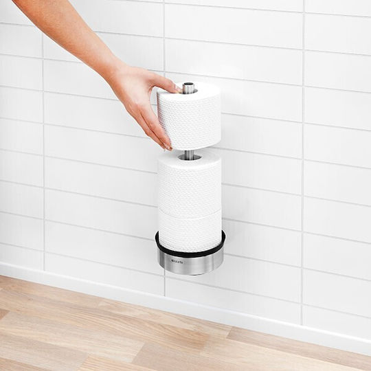 Brabantia De perete Suport de hârtie Metal Argintiu